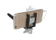 Palillo de Monopod Selfie del bolsillo con el cable y el espejo de la vista posterior, 360 clip atado con alambre Monopod